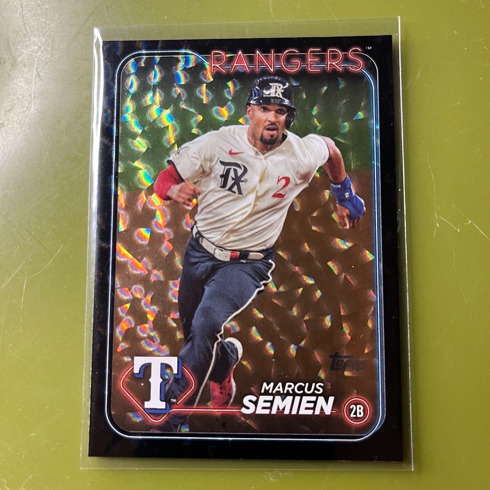 Marcus Semien - 2024 Topps Series 2 - Black‎ Foil Superbox Exclusive Parallel